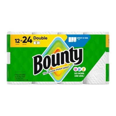 [BOUNTY-PAPER-TOWEL] Bounty Paper Towel 2 Ply 12 Rolls Per Package