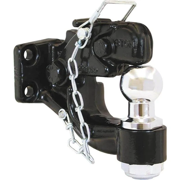 [BUYERS-BH82000] Buyers Products BH82000  8 Ton Combination Hitch, 2" Ball Black
