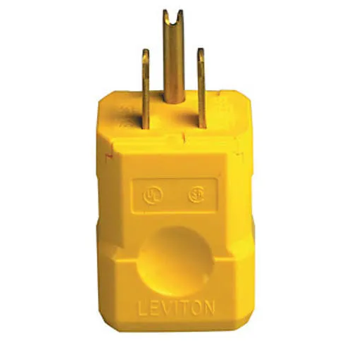 [LEVI-R52-05256] Leviton R52-05256 15Amp Python Straight Blade Plug