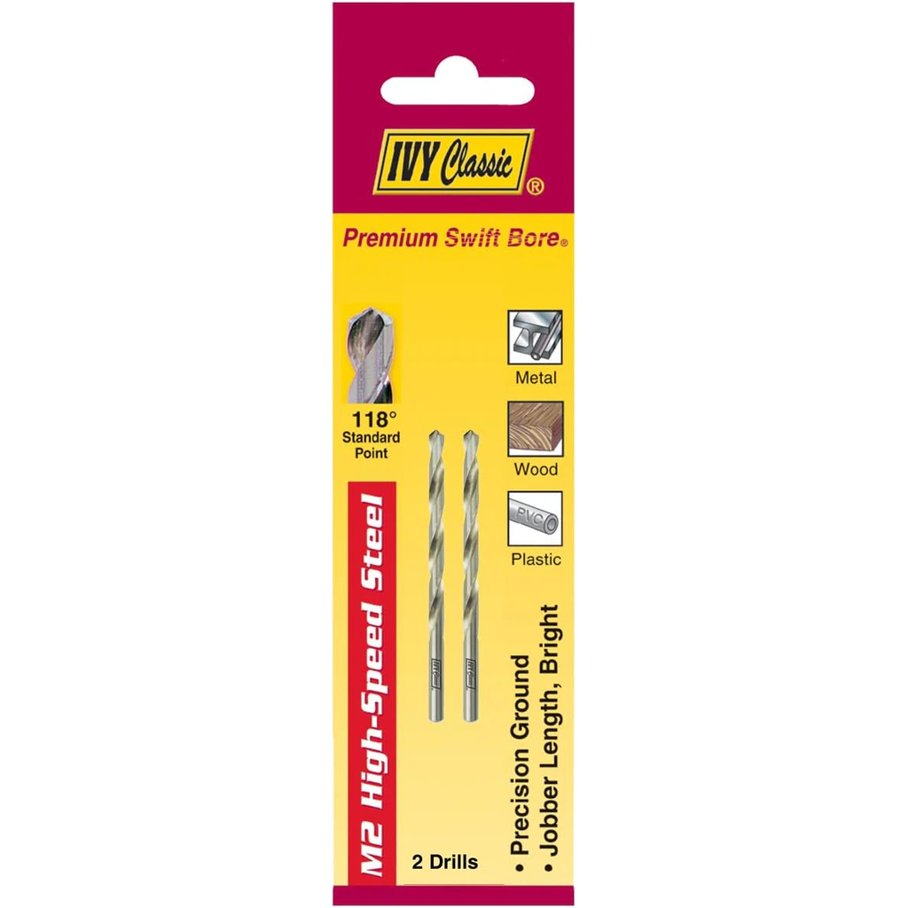 [IVY  01104] Ivy Classic 01104  Premium Swift Bore Drill-Bit 1/16" M2 High-Speed Steel Drill
