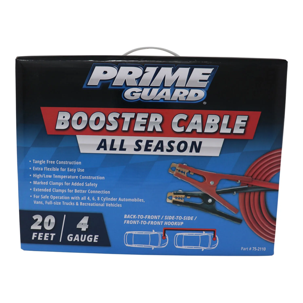 Prime Guard 75-2110 20 Foot 4 Gauge Jumper Cables