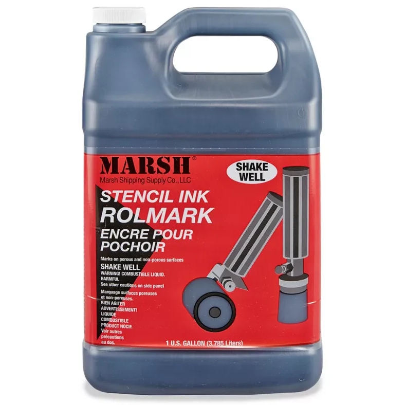 [Marsh-20887] Marsh 20887  Rolmark Stencil Ink, Black, Gal