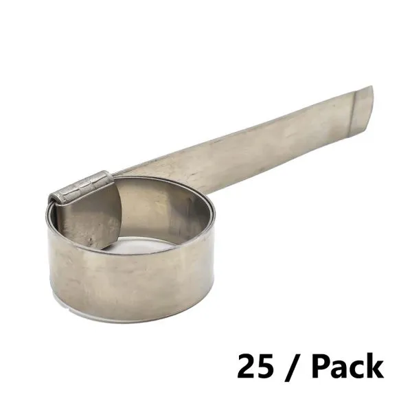 [H719-25] Interstate Pneumatics H719-25K 5/8 Inch Wide Stainless Steel Preformed Band Clamp for 3/4 Inch Hose - 25 Pack