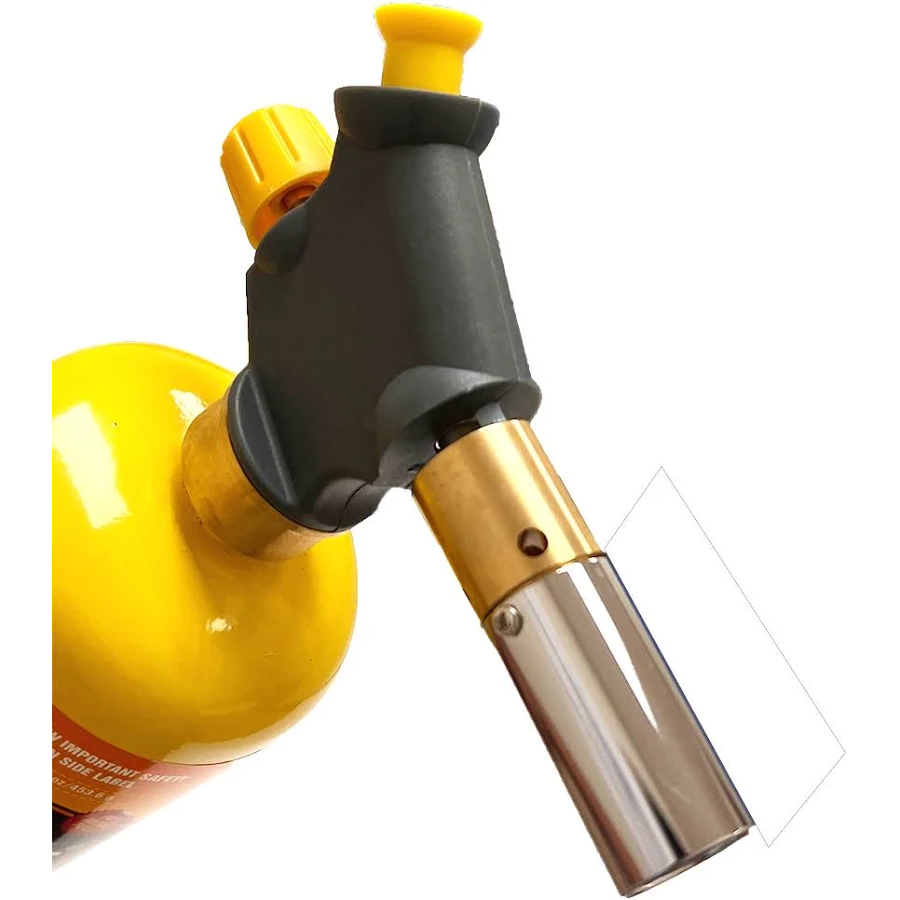 [TORCH-875B] HB-875B Handy Cyclone Propane Torch Head Nozzle Trigger Start Push Button Piezo Ignition Turbo Swirl Flame