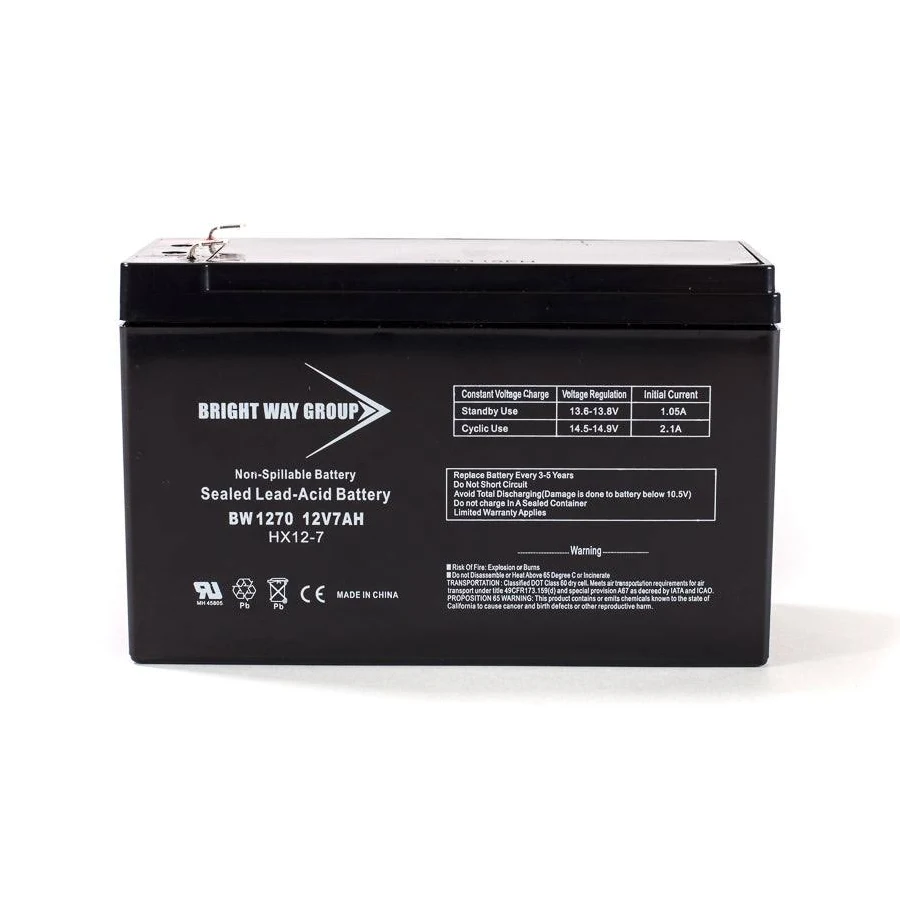 Bright Way BW 1270 F1 - 12V 7AH SLA Battery