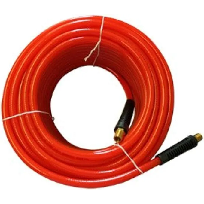 [AGT-HA36-100 Air Hose] Interstate Pneumatics HA36-100 Translucent Red PVC Air Hose 3/8 Inch 100 feet 300 PSI 4:1 Safety Factor