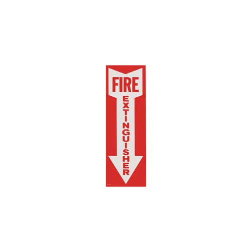 4"X12" Fire Extinguisher Adhesive Signs