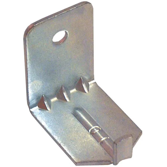 [BRACKET 5-HOOKSIL] Hook Style Wall Bracket for 5# Fire Extinguishers (Silver)