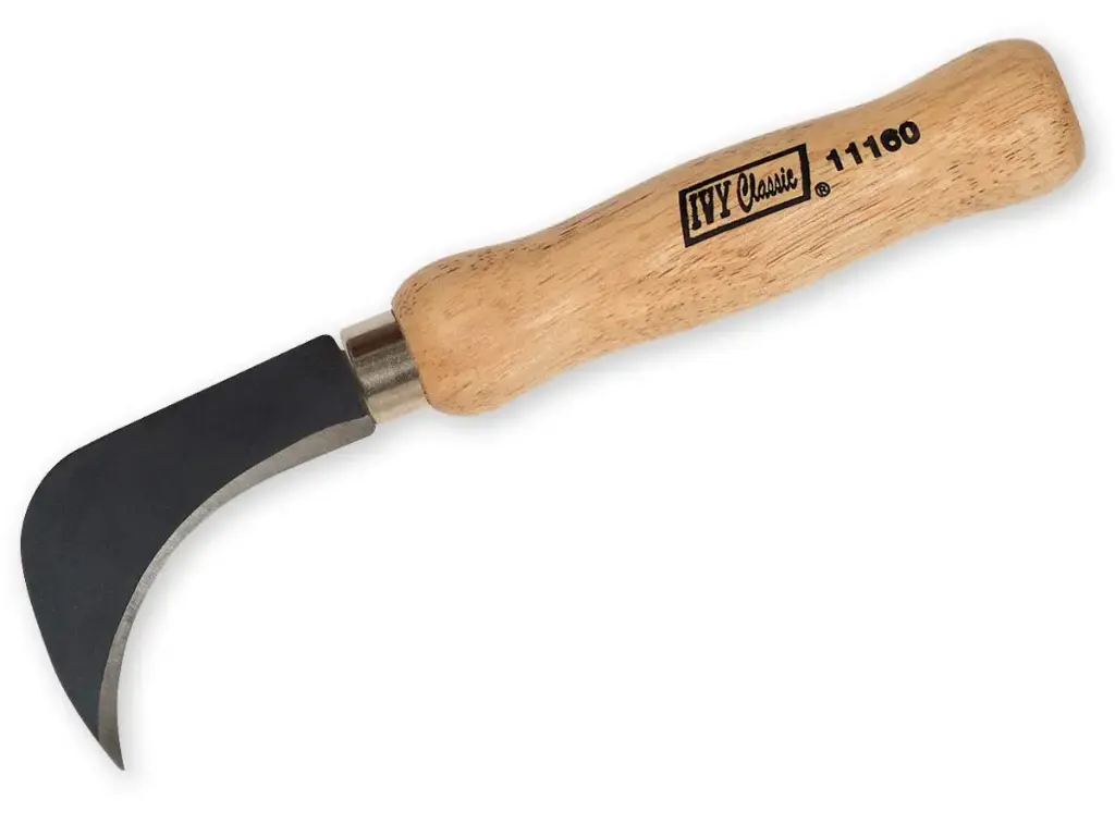[IC-11060] Ivy Classic 11060 Linoleum Knife Wooden Handle