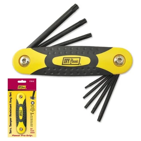 Ivy Classic 17012 Torx Tamper Resistant Key Set