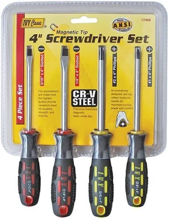 [IC-17400] Ivy Classic 17400 4 Icnh Screwdriver Set
