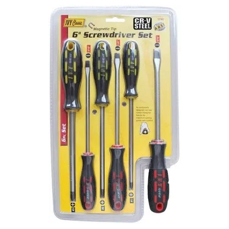 [IVY 17401] Ivy Classic 17401 6 Piece Screw Driver Set