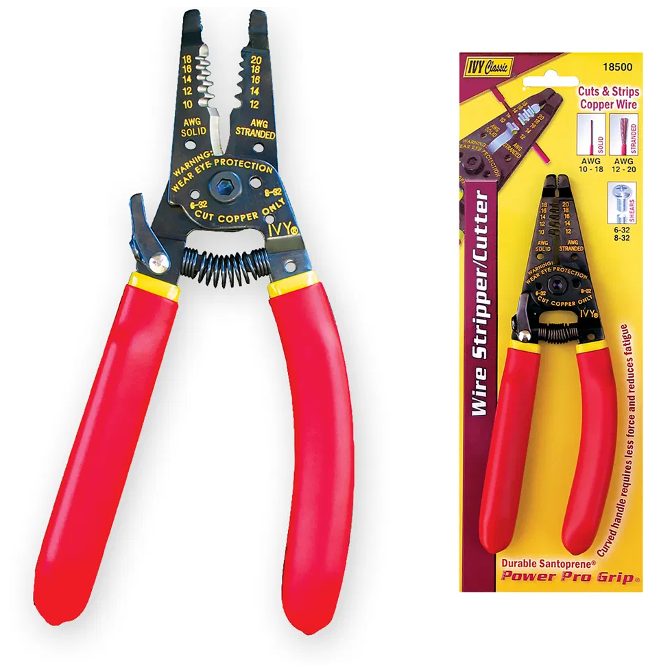 Ivy Classic 18500 Curved Handle Wire Stripper And Cutter