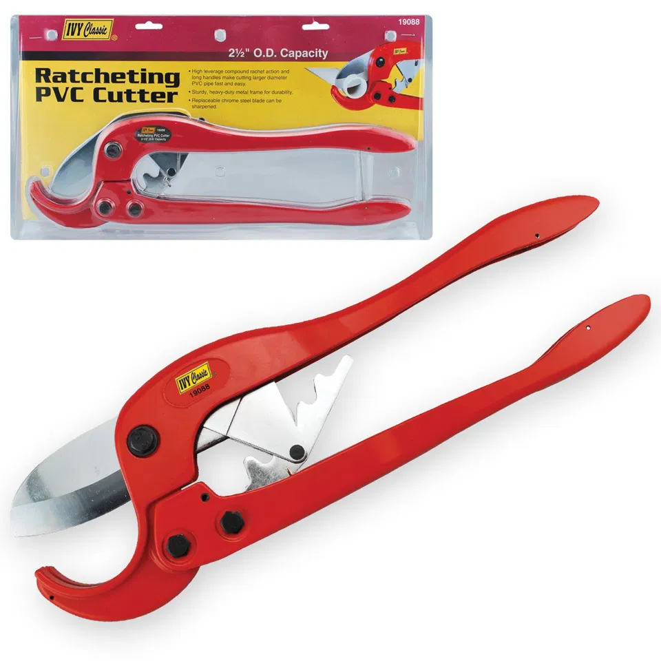 [IVY 19088] Ivy Classic Ratcheting Pvc Cutter High Leverage 2 1/2 Inch