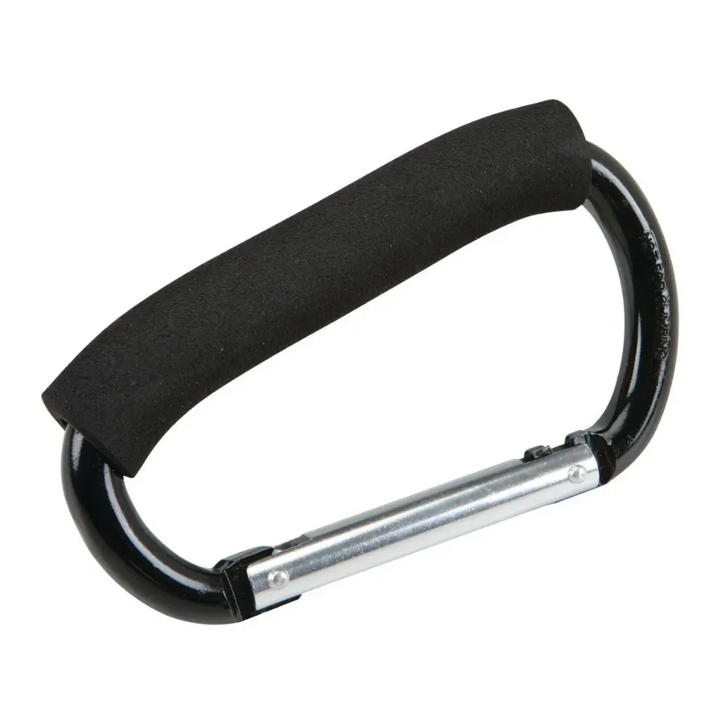 [PIT60342] 5" Jumbo Black Aluminum Carabiner Hook