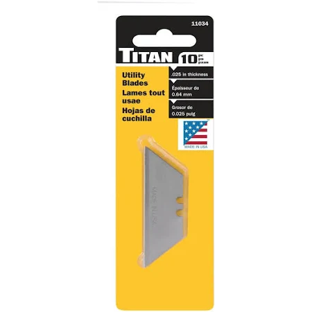 [TIT 11034] Titan 10 pc. Heavy-Duty Utility Knife Blades