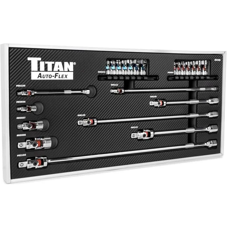 [TIT85499] 23 pc. Auto-Flex™­ Socket and Extension Set