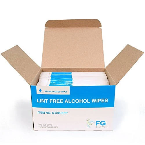 [LINTFR8X6] Lint Free Alcohol Wipes 8" X 6" 6C86Efp