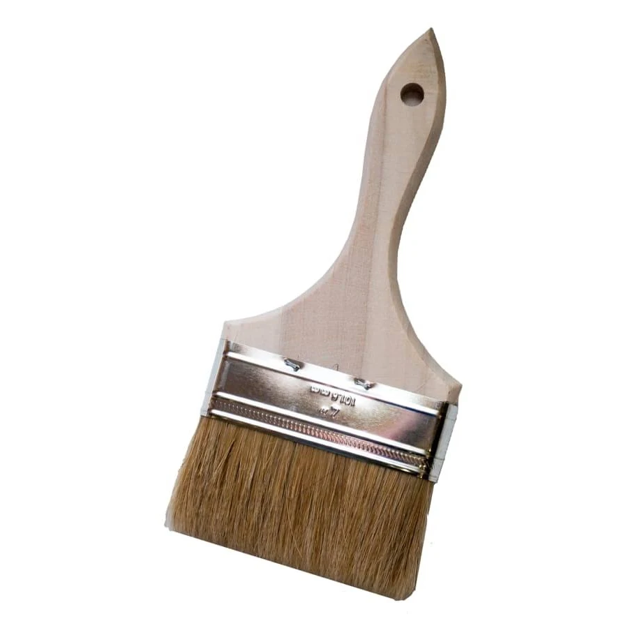 [MAG 236S] Magnolia Brush 236S Chip Brush 4", 100% White Bristles, Smooth Sanded Handle