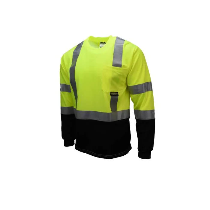 Radians ST21B-3 PGS XL Long Sleeve Black T Shirt