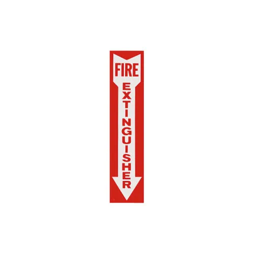 4"X18" Fire Extinguisher Adhesive Signs