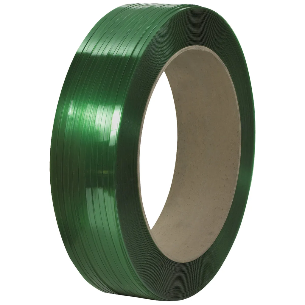 5/8 X 0.025 X 2.200 Green Polyester Strapping
